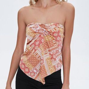 Forever 21 Ornate Print Scarf Top
